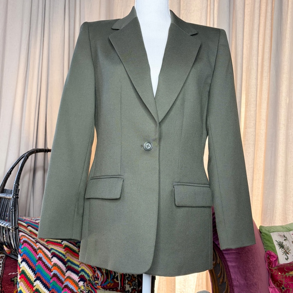 90s Pendleton Olive Wool Blazer